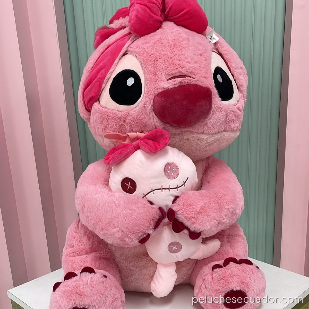 PELUCHE STITICH MOÑO ROSA 60CM