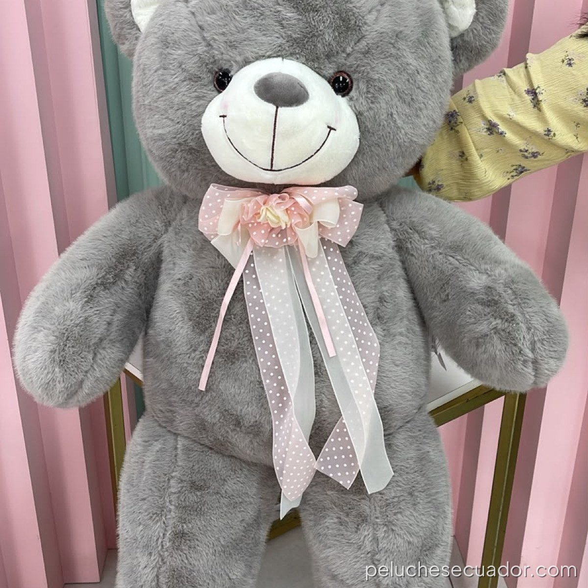PELUCHE OSO PLOMO 95 CM 