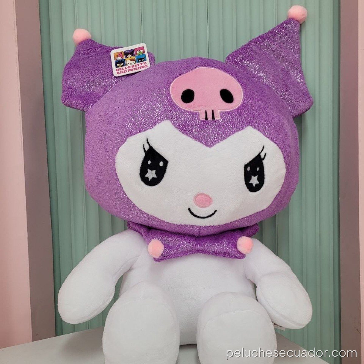 PELUCHE KUROMI SENTADA LILA 60CM