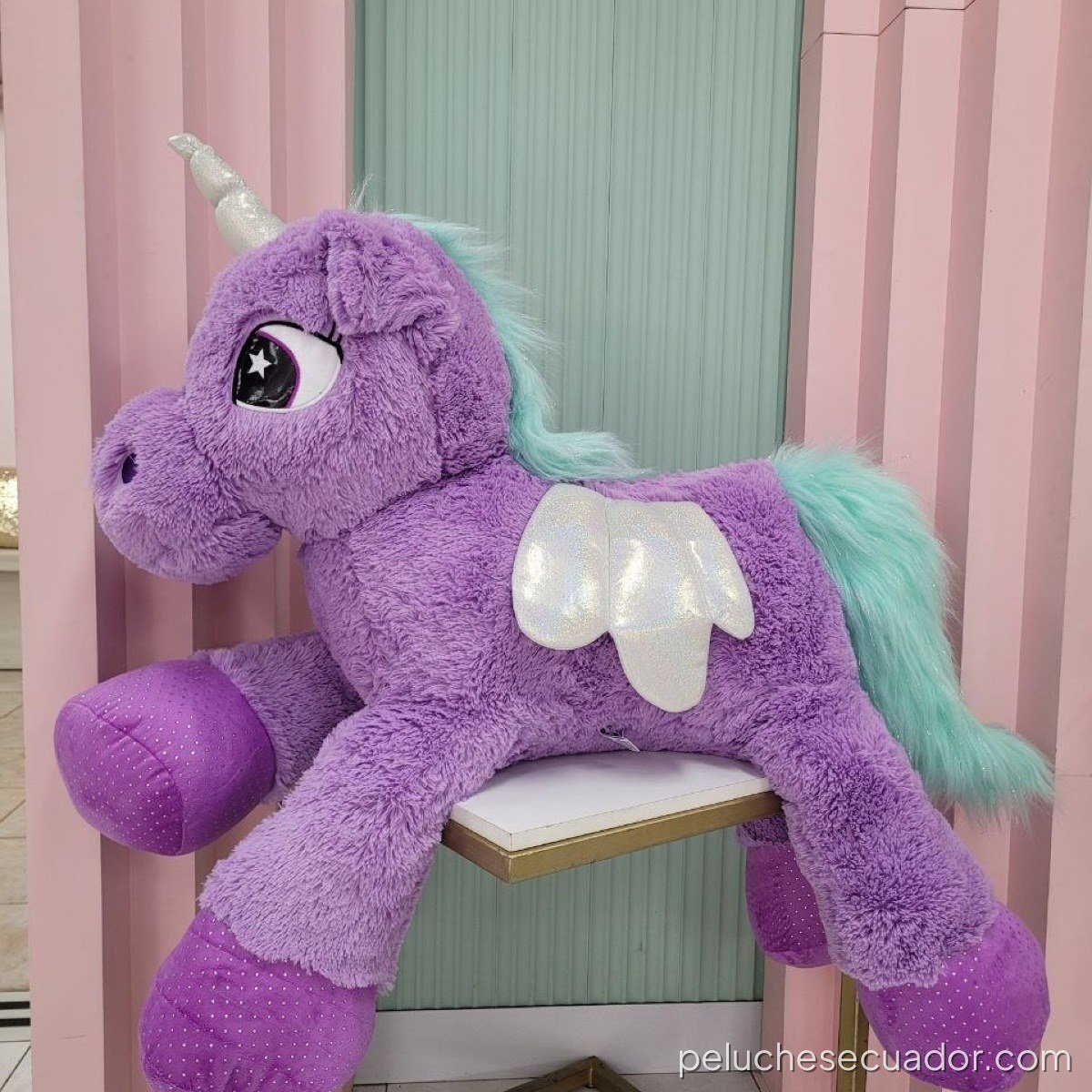 PELUCHE UNICORNIO MAGENTA GIGANTE